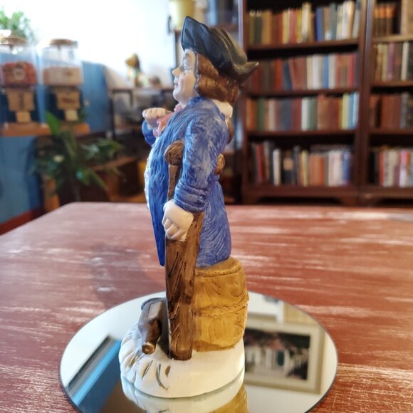 Vintage Peg-Leg Pirate Figurine—Chalkware Ceramic (Japan, 1950s–60s) - Picture 2 of 9